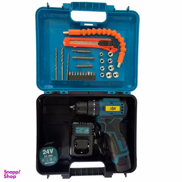 مجموعه 35 عددی پیچ گوشتی شارژی جاب مدل JSB-24 Li-Brushless