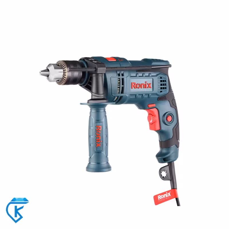 دریل 13 میلی‌متر چکشی 750 وات رونیکس مدل 2214