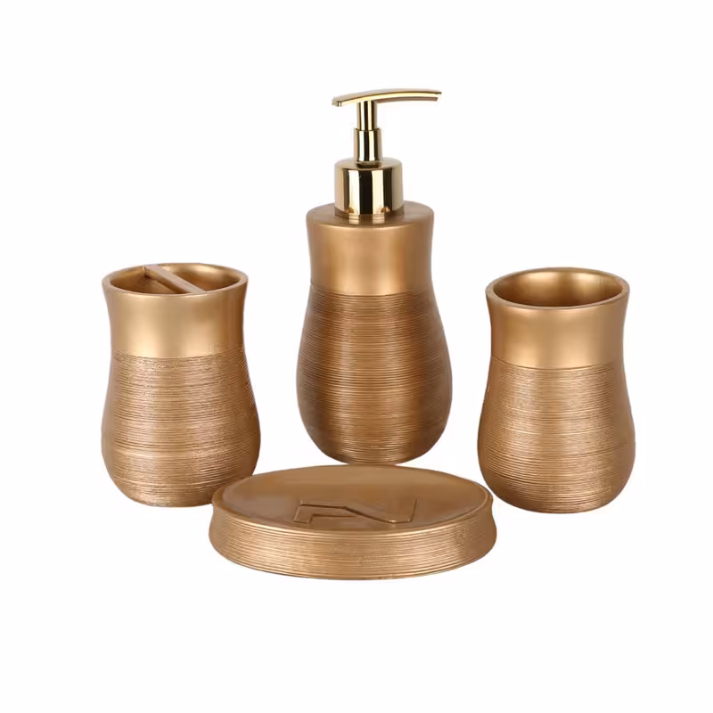 ست سرویس بهداشتی 4 پارچه دلفین مدل 004-G | کالا مکس