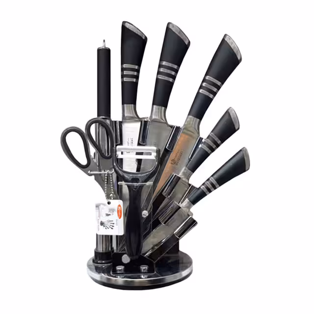 سرویس چاقو آشپزخانه 9 پارچه فوما مدل FU-533