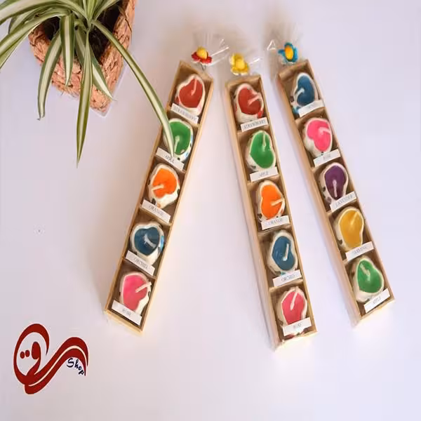 شمع خشابی تایلندی قلب عطردار Thai Heart Candle