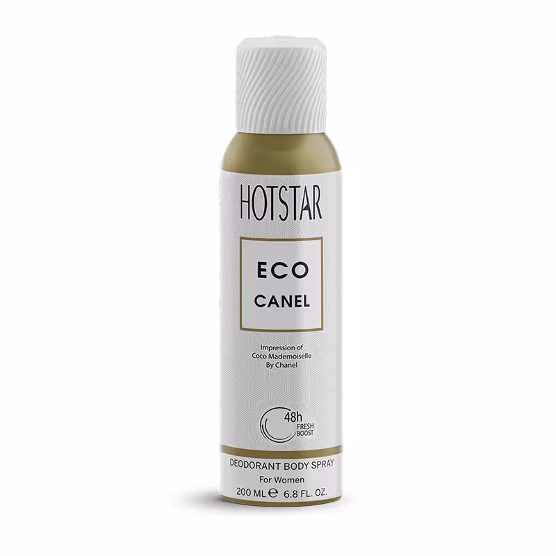 اسپری بدن دئودورانت زنانه اکوکنل Eco Canel هات استار 200 میلی لیتر