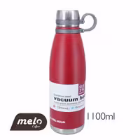 فلاسک دوجداره استیل 1100 میلی لیتر JK ( رنگ قرمز )