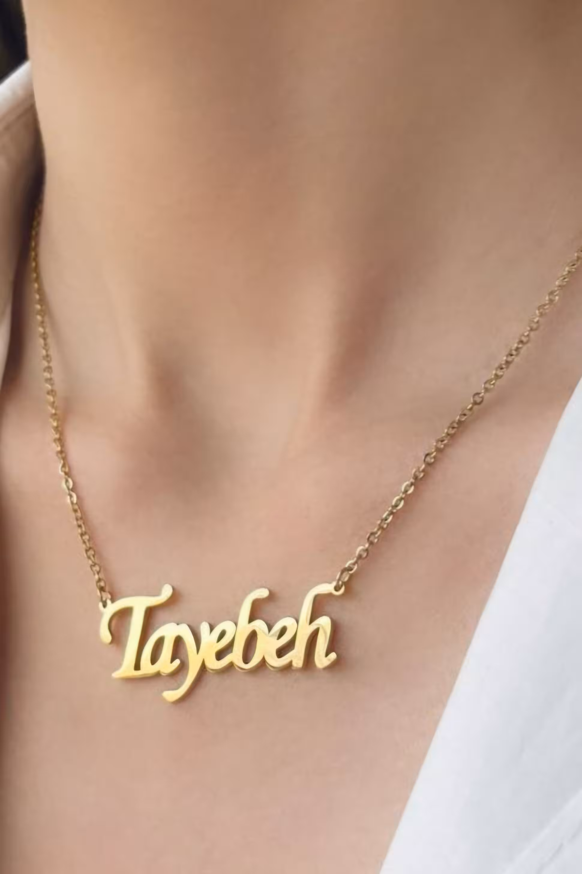 گردنبند استیل مدل اسم طیبه