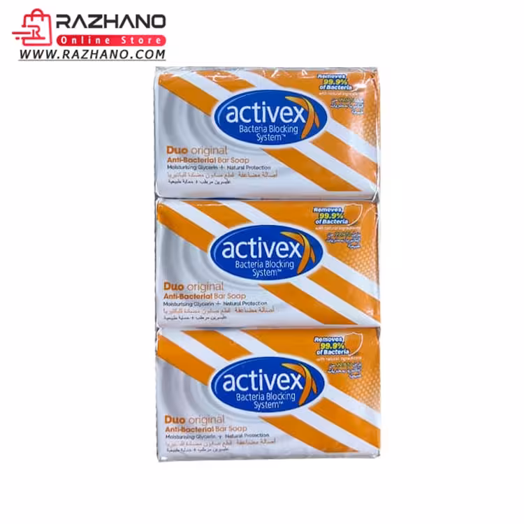 صابون آنتی باکتریال بدن اکتیوکس مدل Duo Original وزن 720 گرم بسته 6 عددی