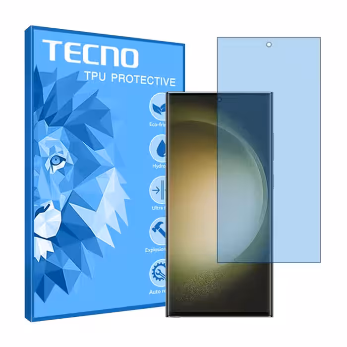 گلس سامسونگ S23 Ultra مدل مات آنتی بلو برند تکنو کد S