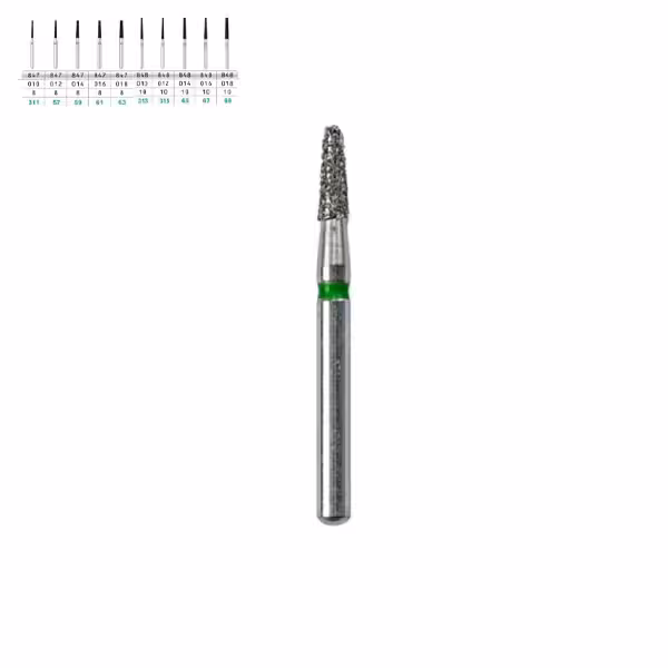 فرز تیپر flat end الماسی توربین تراش تیزکاوان