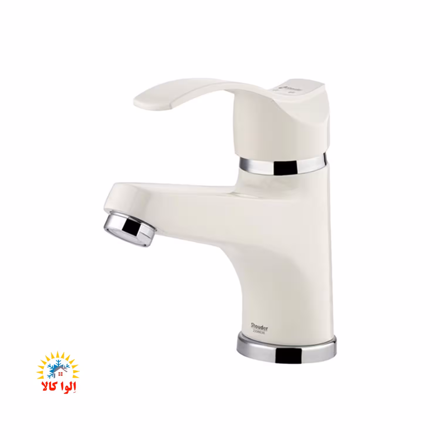 شیر روشویی شودر مدل اپال شیری کروم