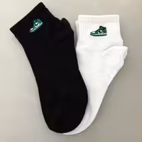 جوراب مچی دومینو جردن ایر گلدوزی سبز