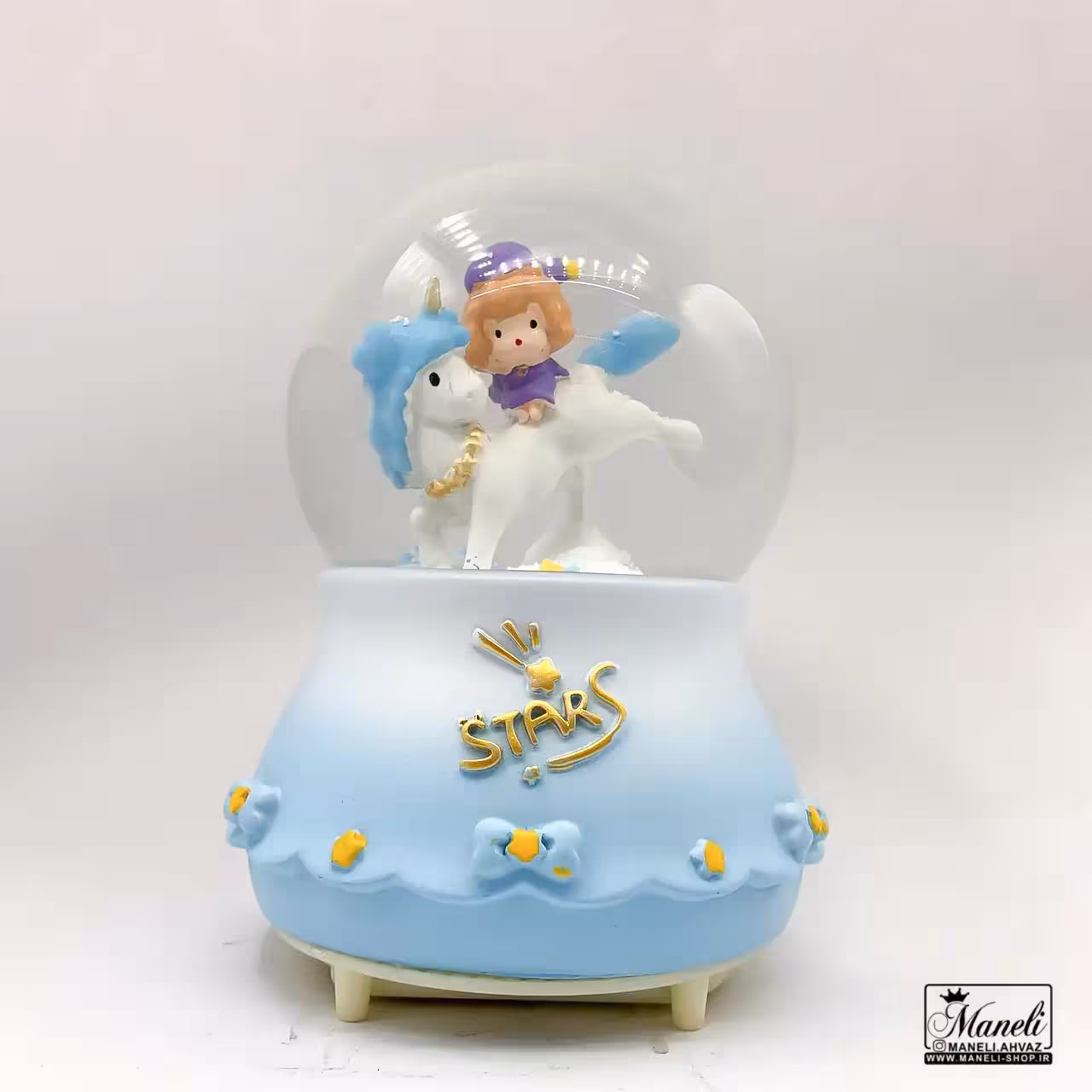 گوی موزیکال پمپی دختر و اسب تک شاخ | سایز بزرگ   ویدیو 14030673