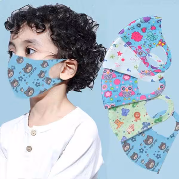 ماسک پارچه ای طرحدار بچگانه