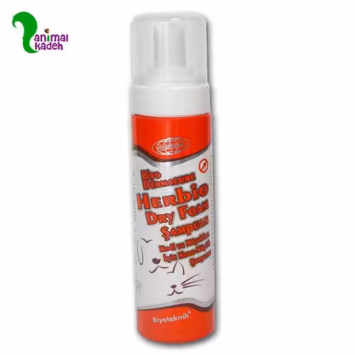 شامپو خشک فومی سگ و گربه بایو تکنیک 250 میل