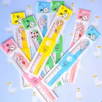 خط کش شیشه ای فانتزی 15 سانتی