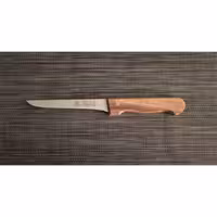 چاقوی سییْرْما حرفه‌ای با دسته چوب زیتون | برند زولینگن (Solingen) | ساخت آلمان | تیغه فولادی ضدزنگ 15 سانتی‌متری | طراحی ارگونومیک | مناسب برای قصابی، کشتارگاه و آشپزخانه صنعتی | مناسب برش دقیق گوشت