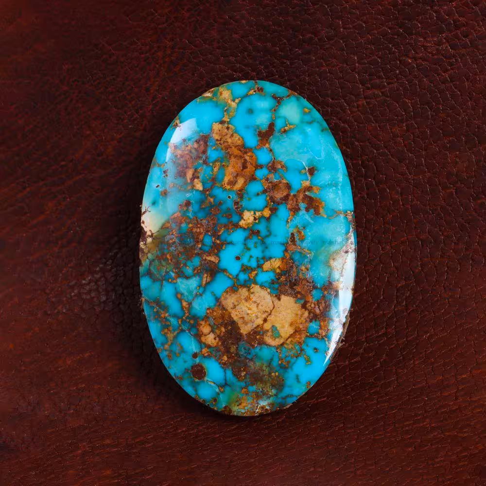 نگین فیروزه شجری کد 13836 - جواهری مشاهیر