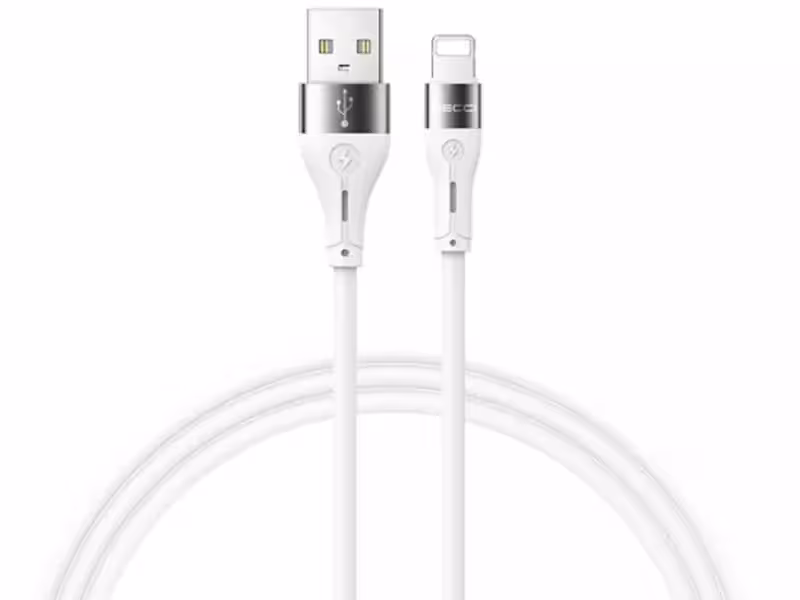 کابل شارژ سریع یو اس بی به لایتنینگ 2.4 آمپر یک متری رسی RS11L