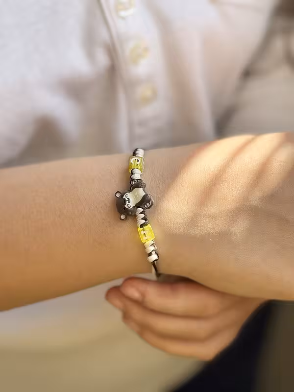 دستبند فانتزی طرح خرسی فری سایز