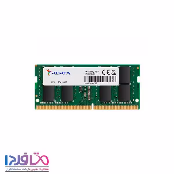 رم لپ تاپ ای دیتا 8 گیگابایت PC4-25600 با فرکانس 3200 مگاهرتز