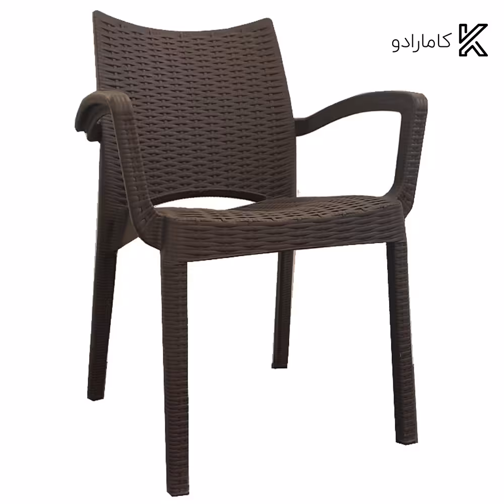 صندلی دسته دار حصیری بامبو نظری