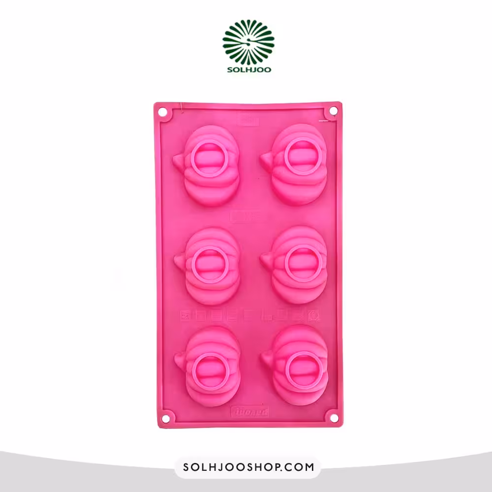 قالب سیلیکونی طرح کدو 6 خانه