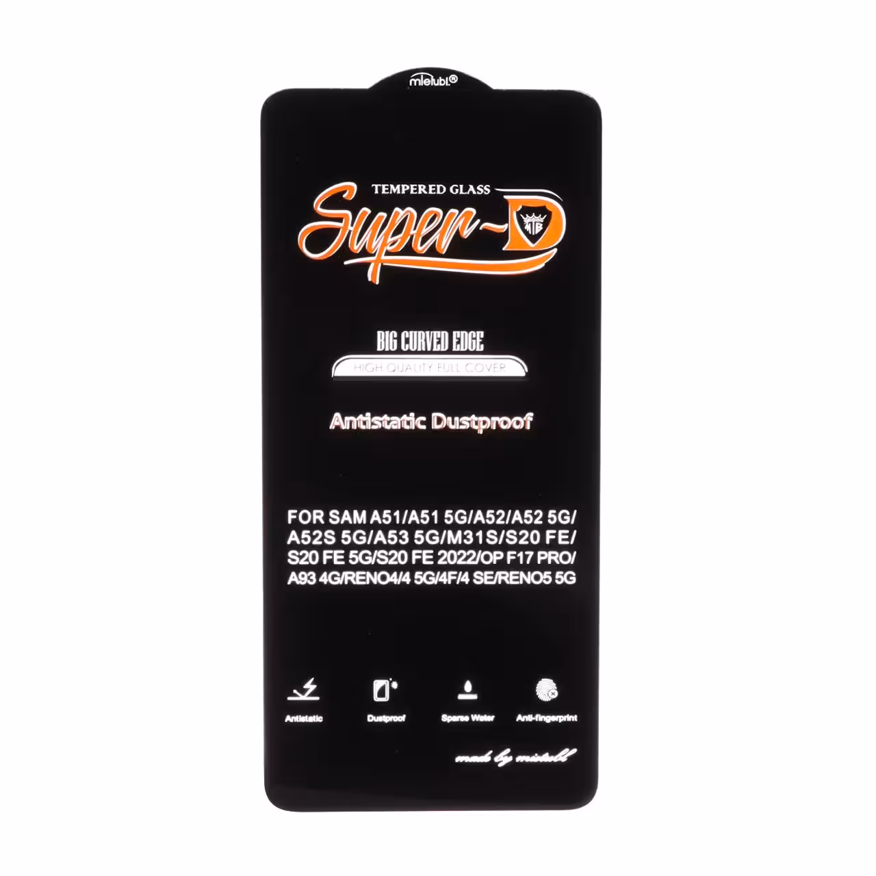 محافظ صفحه نمایش شیشه ای Samsung A51 Full Cover SuperD - Anti Static