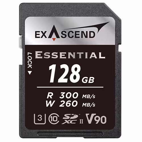کارت حافظه SD اکساسند Exascend Essential UHS-II SDXC 128GB 300MB/S Memory Card V90