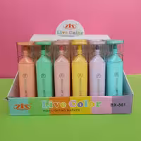 هایلایتر سر شیشه ای پاستیلی برند live color