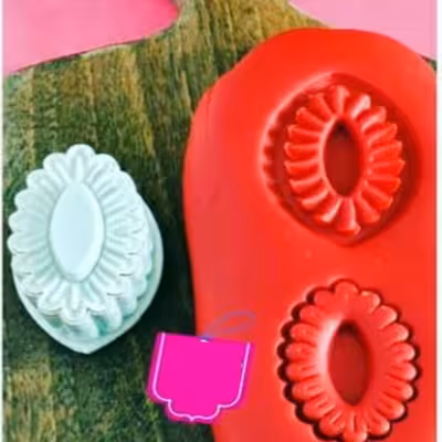 قالب شیرینی نگین مدل بیضی