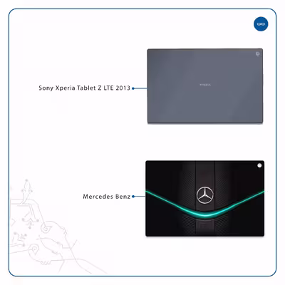 برچسب پوششی ماهوت مدل Mercedes-Benz مناسب برای تبلت سونی Xperia Tablet Z LTE 2013