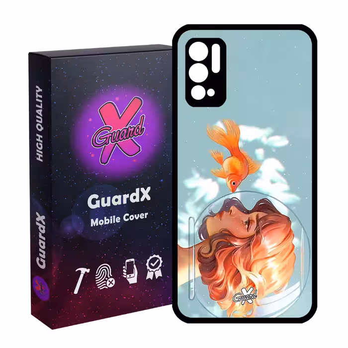 کاور گارد ایکس طرح Girl مدل Glass10020 مناسب برای گوشی موبایل شیائومی Redmi Note 10 5G / Poco M3 Pro