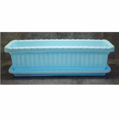 گلدان مدل پلاستیکی مستطیلی کد Go36-4 مجموعه 4 عددی