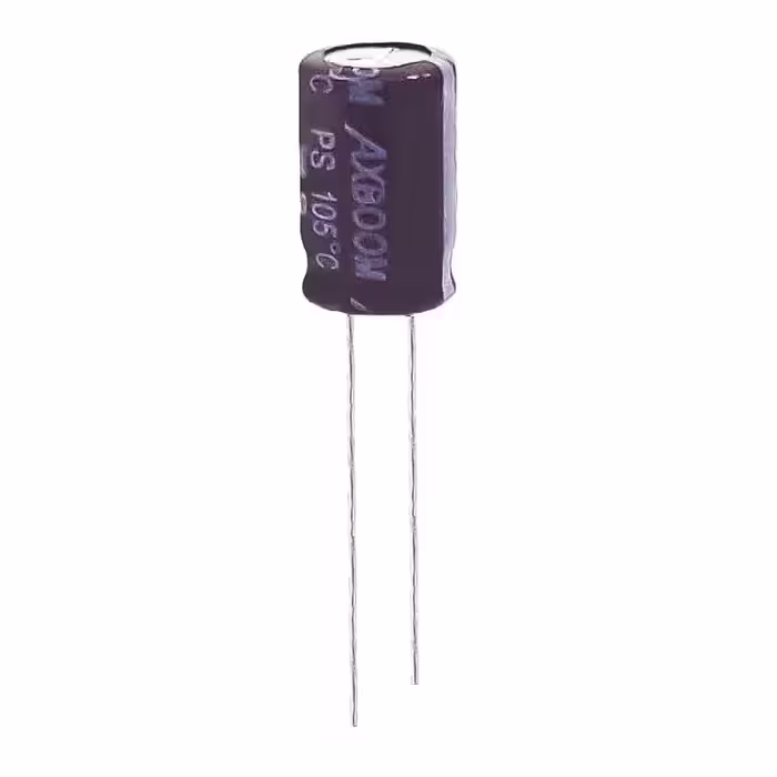 خازن الکترولیت 10 میکروفاراد 450 ولت آکسبوم مدل TEC-10450 بسته 4 عددی