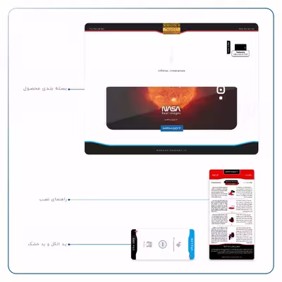 برچسب پوششی ماهوت مدل Sun-By-NASA مناسب برای تبلت سامسونگ Galaxy Tab A 10.1 2016 T585