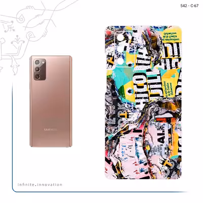 برچسب پوششی ماهوت مدل Collage of Teared Paper مناسب برای گوشی موبایل سامسونگ Galaxy Note 20