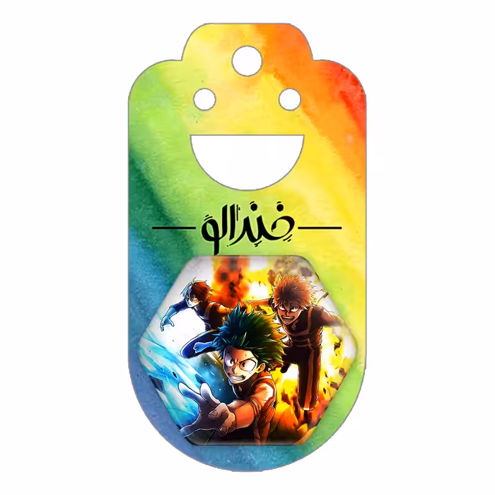 پیکسل خندالو طرح باکوگو و دکو و شوتو انیمه آکادمی قهرمان من مدل شش ضلعی کد 11587