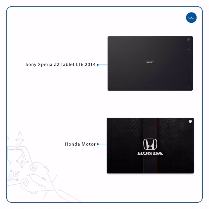 برچسب پوششی ماهوت مدل Honda Motor مناسب برای تبلت سونی Xperia Z2 Tablet LTE 2014