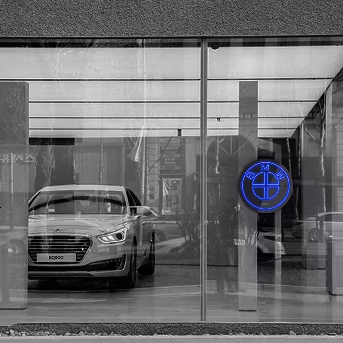 چراغ دیواری نئون دیزاین طرح Bmw-BL_BL 