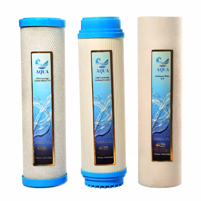 دستگاه تصفیه کننده آب آکوا مدل JW-08 به همراه فیلتر تصفیه آب کد 02 مجموعه 3 عددی