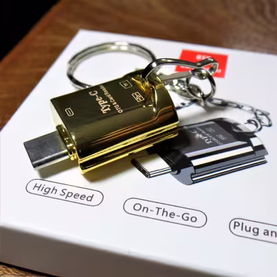 مبدل USB-C به microSD / USB کد OTG-SDC