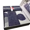 سرویس روتختی کاتن باکس مدل Modern Orva Indigo تک نفره 3 تکه