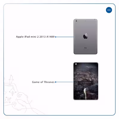 برچسب پوششی ماهوت مدل Game of Thrones مناسب برای تبلت اپل iPad mini 2 2013 A1489
