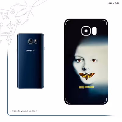 برچسب پوششی ماهوت مدل Silence of the Lambs مناسب برای گوشی موبایل سامسونگ Galaxy Note 5