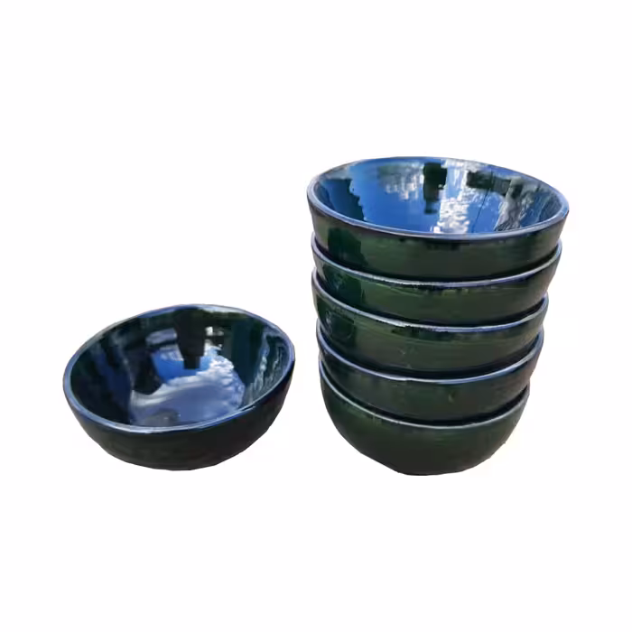 کاسه سفالی مدل آبگوشت خوری کد ss5 بسته 6 عددی