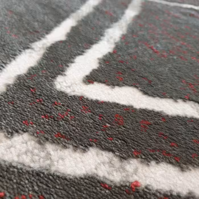 فرش ماشینی ساوین طرح 8019 زمینه دودی