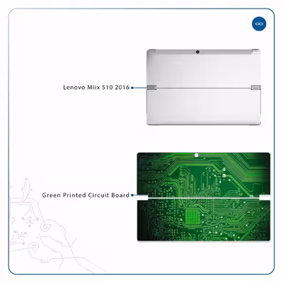 برچسب پوششی ماهوت مدل Green Printed Circuit Board مناسب برای تبلت لنوو Miix 510 2016