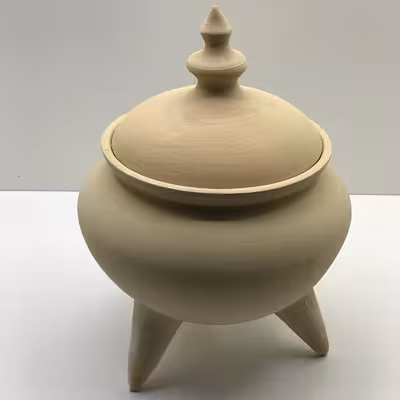 شکلات خوری سفالی مدل خام کد 22