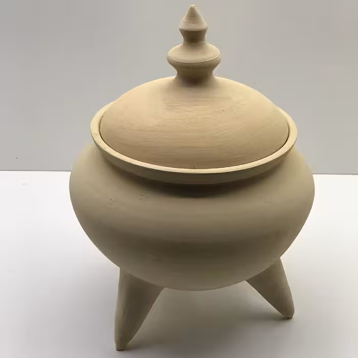 شکلات خوری سفالی مدل خام کد 22