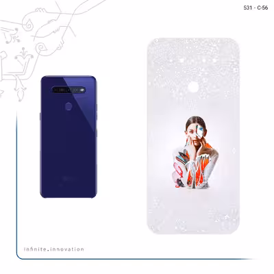 برچسب پوششی ماهوت مدل Collage of Women Portrait 4 مناسب برای گوشی موبایل ال جی K51s