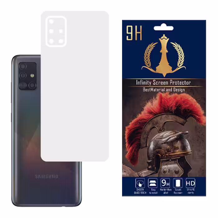 برچسب پوششی اینفینیتی مدل PRO MAX مناسب برای گوشی موبایل سامسونگ GALAXY A51 به همراه محافظ صفحه نمایش و محافظ لنز دوربین