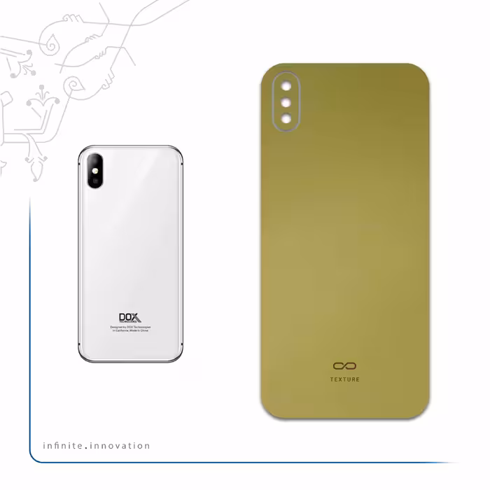 برچسب پوششی ماهوت مدل Matte-Gold مناسب برای گوشی موبایل داکس Botlex 2